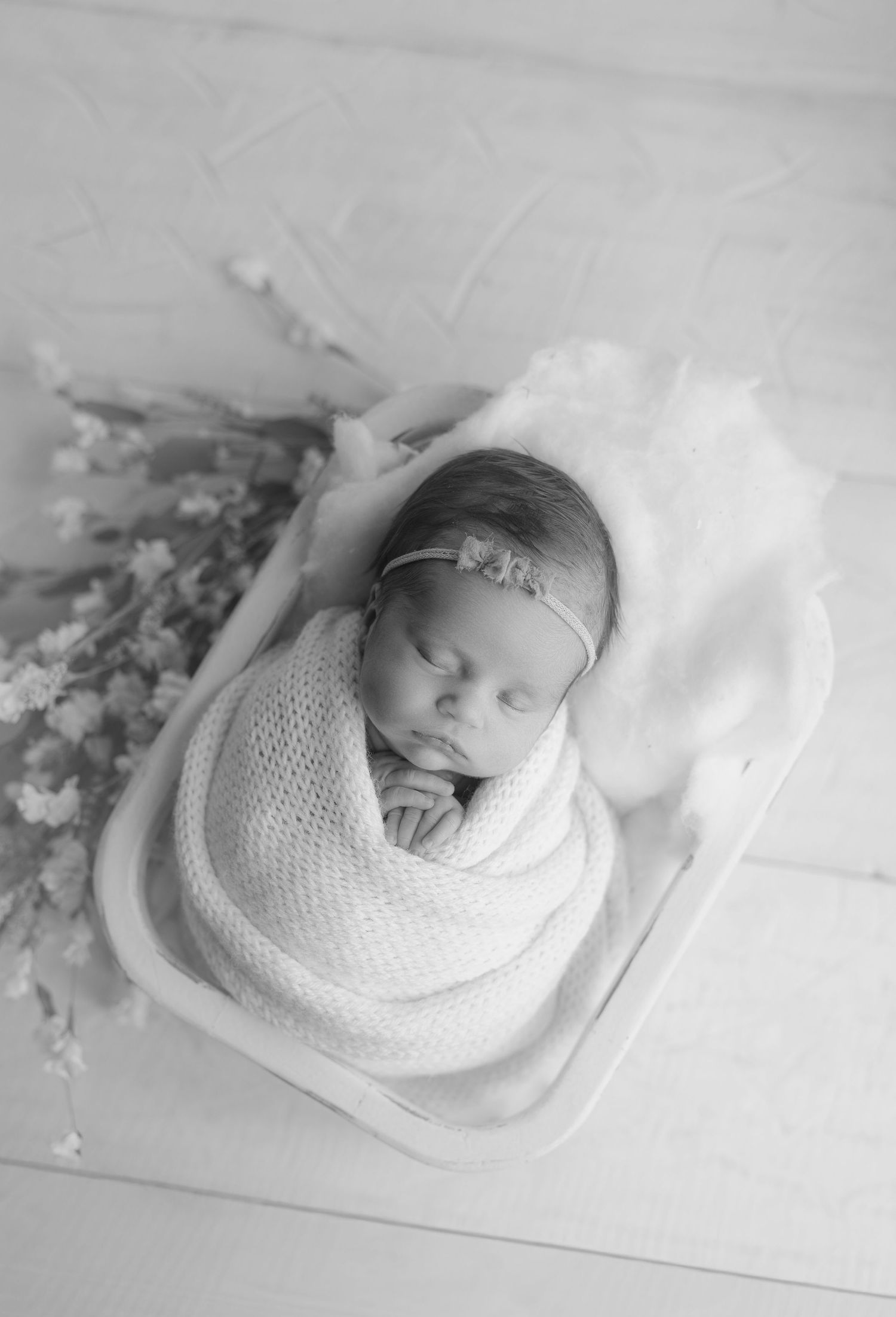 Black and White newborn photo.  Photo by Hatched Photography, serving Madison, WI and surrounding areas. (Mount Horeb, Verona, Sun Prairie)