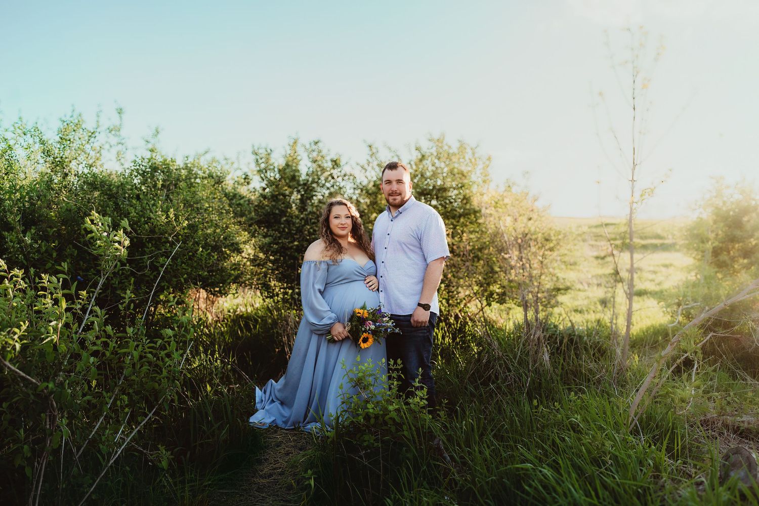 Maternity with husband pictures. Mount Horeb, WI