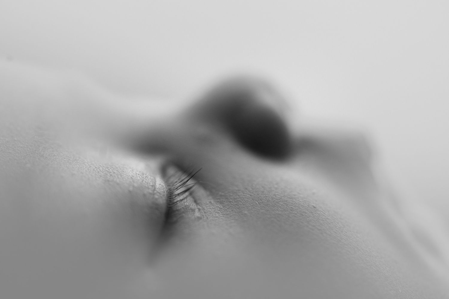 Macro pic of nose. Baby pictures. Madison, WI