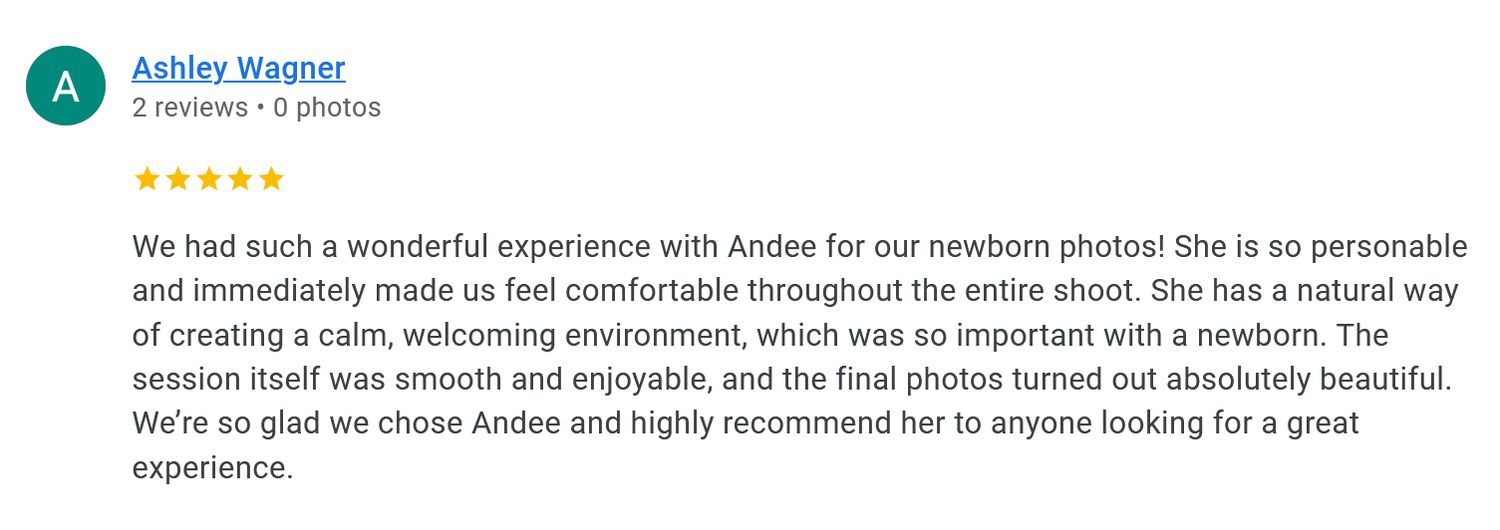 A Great Google Review Screen shot! Hatched Newborns