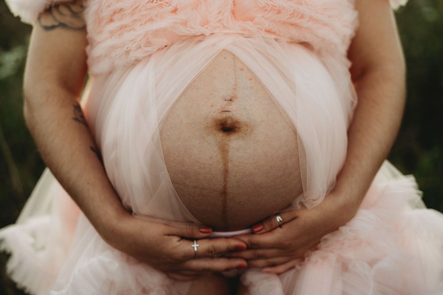 Close up of tummy. Maternity Photography by Hatched Photography, Serving Madison, Verona, Mount Horeb, Middleton, Sun Prairie and surroundin