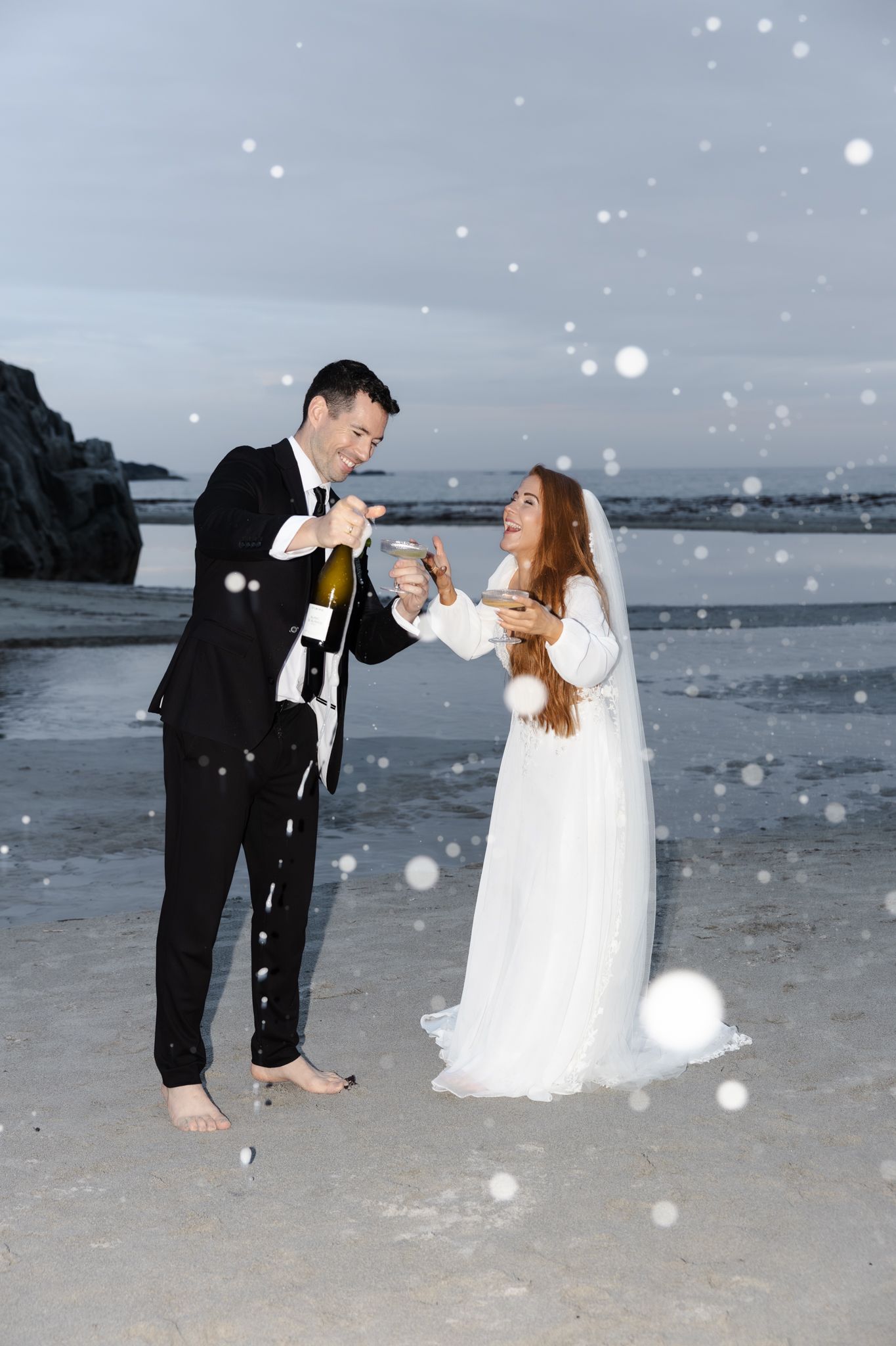 Champagnesprut på Sandvedsanden