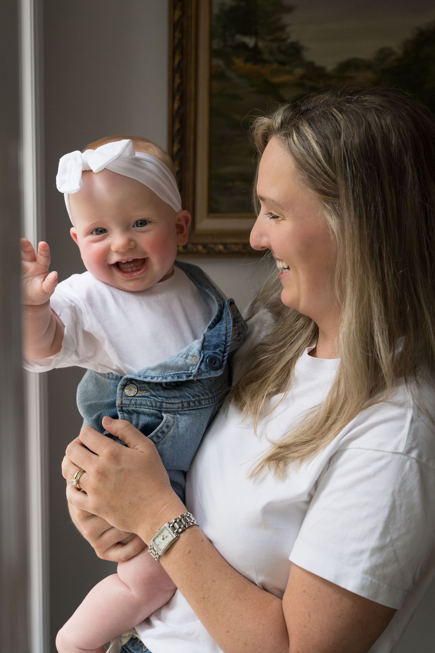 A series of joyful indoor moments showing laughter and connection.