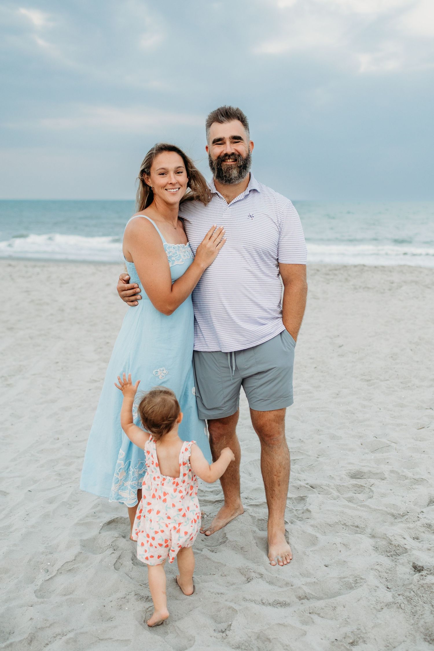 Jason and Kylie Kelce family photos with Stephanie Beatty photography