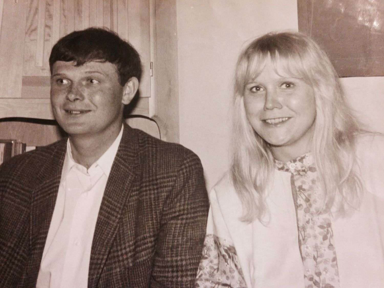 parents sitting at wedding reception