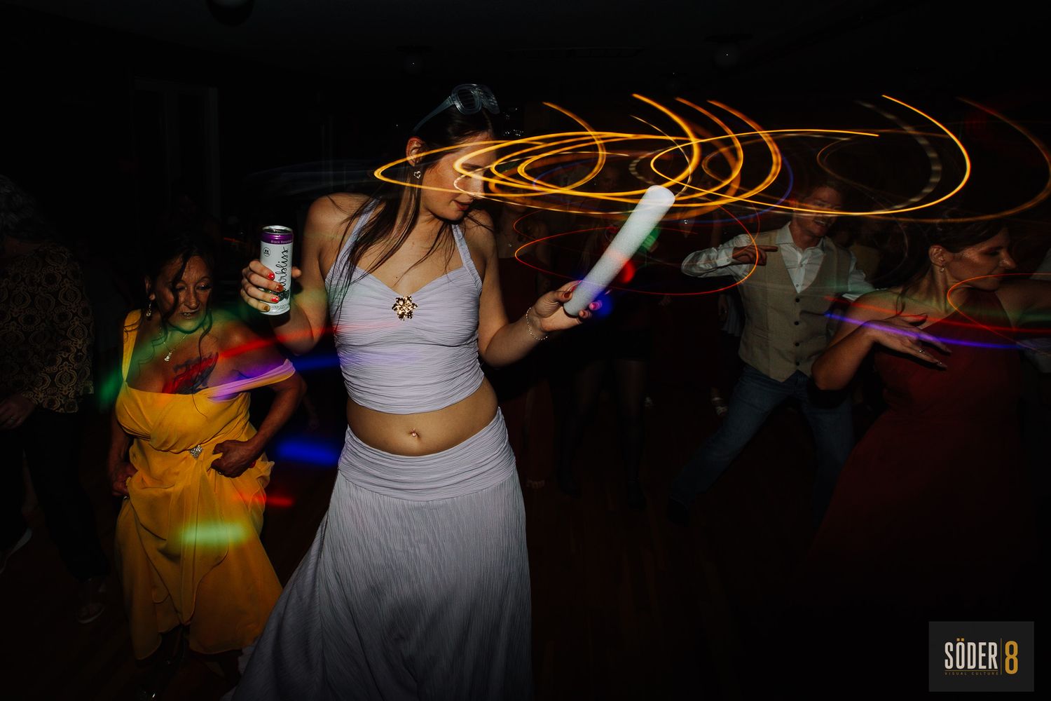 woman dancing at wedding reception