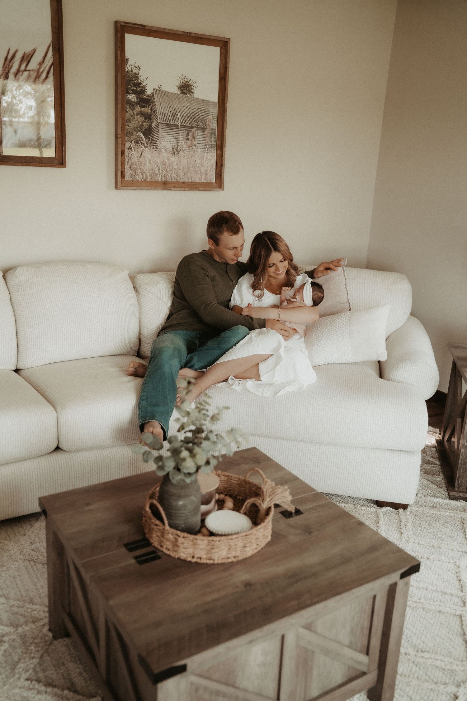 newborn family