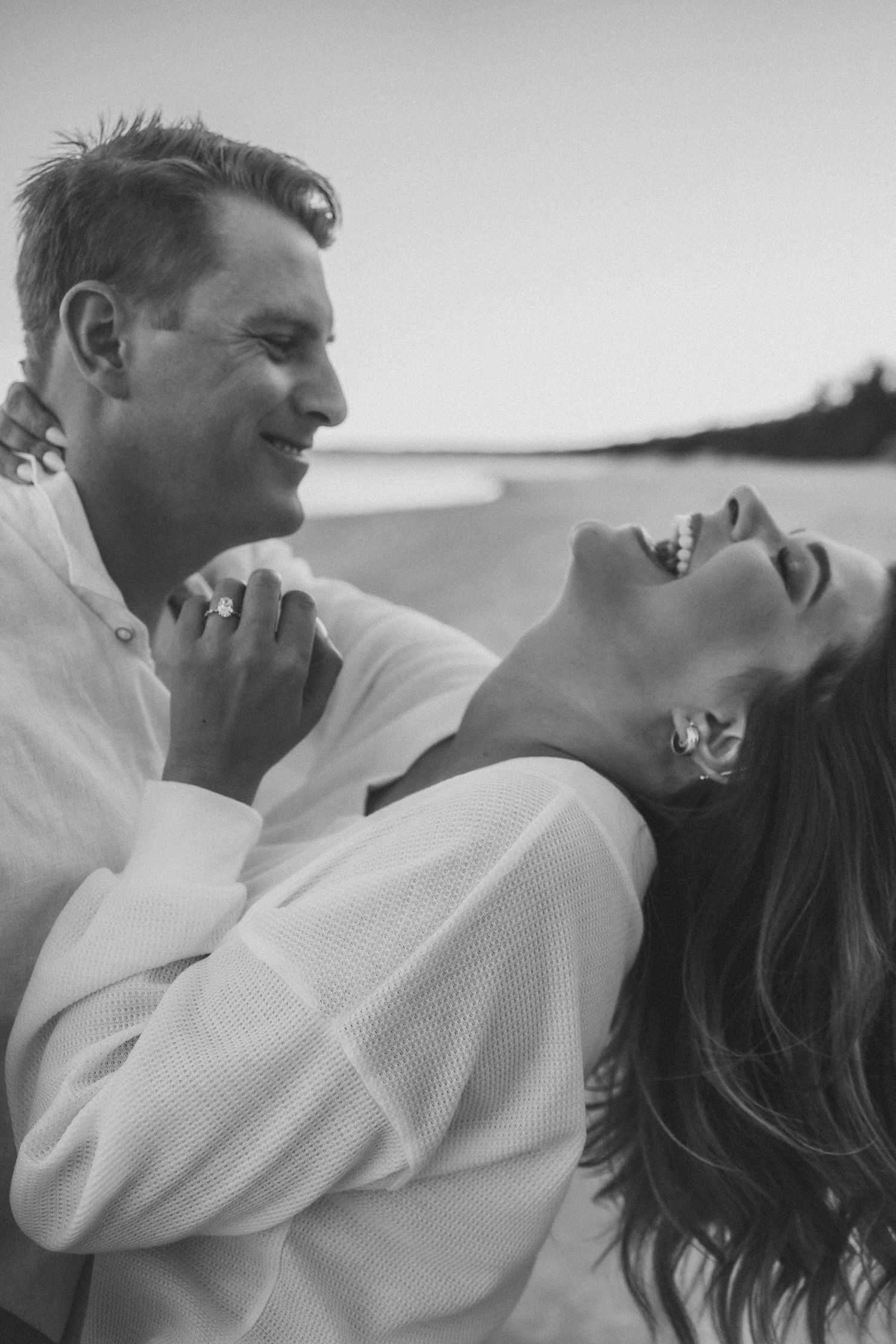 couples laughing