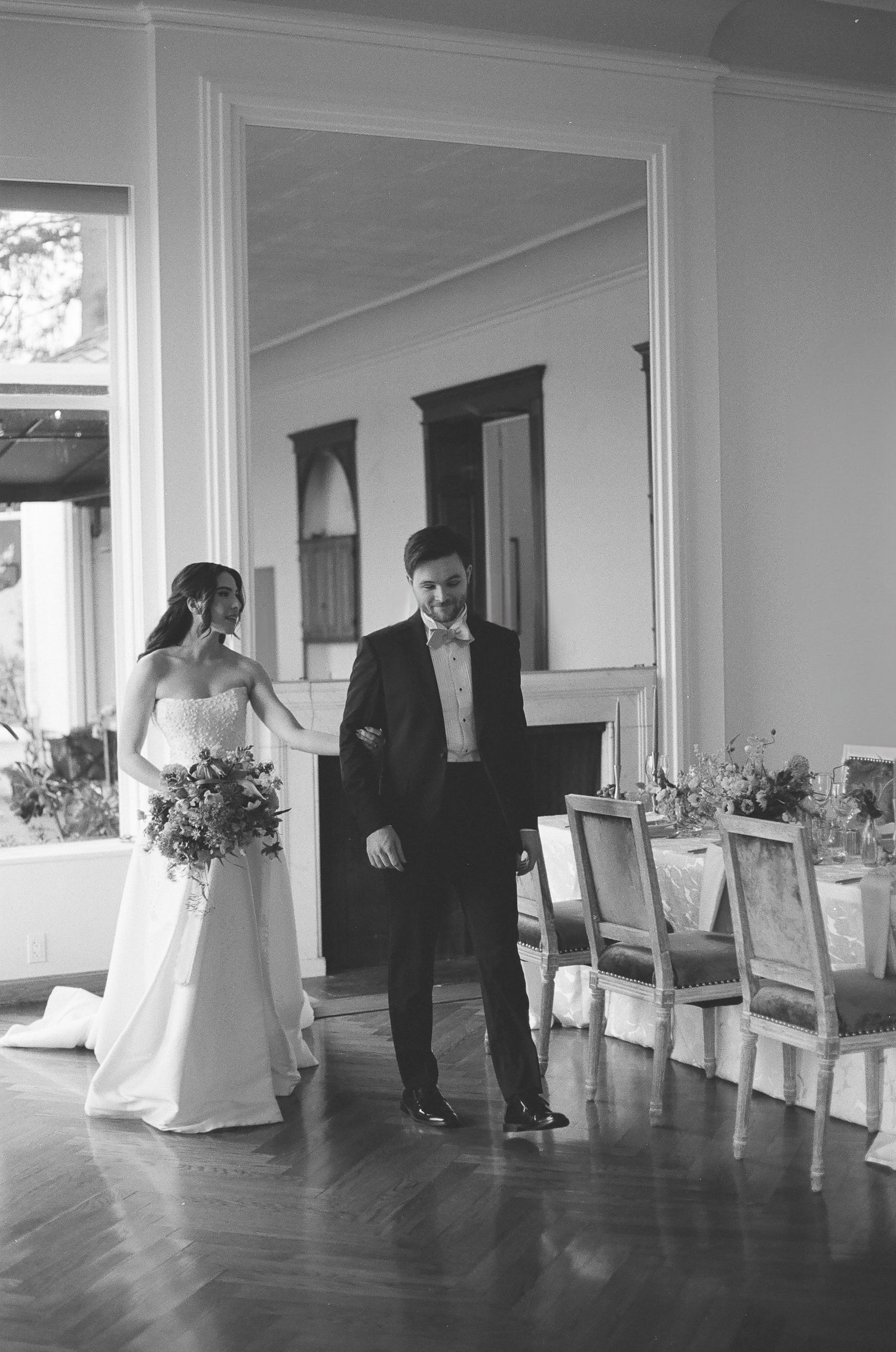 Candid ceremony moment documented on 35mm film at a timeless wedding