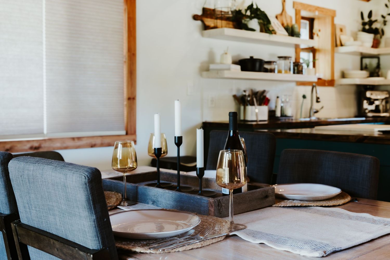 wine glass on table