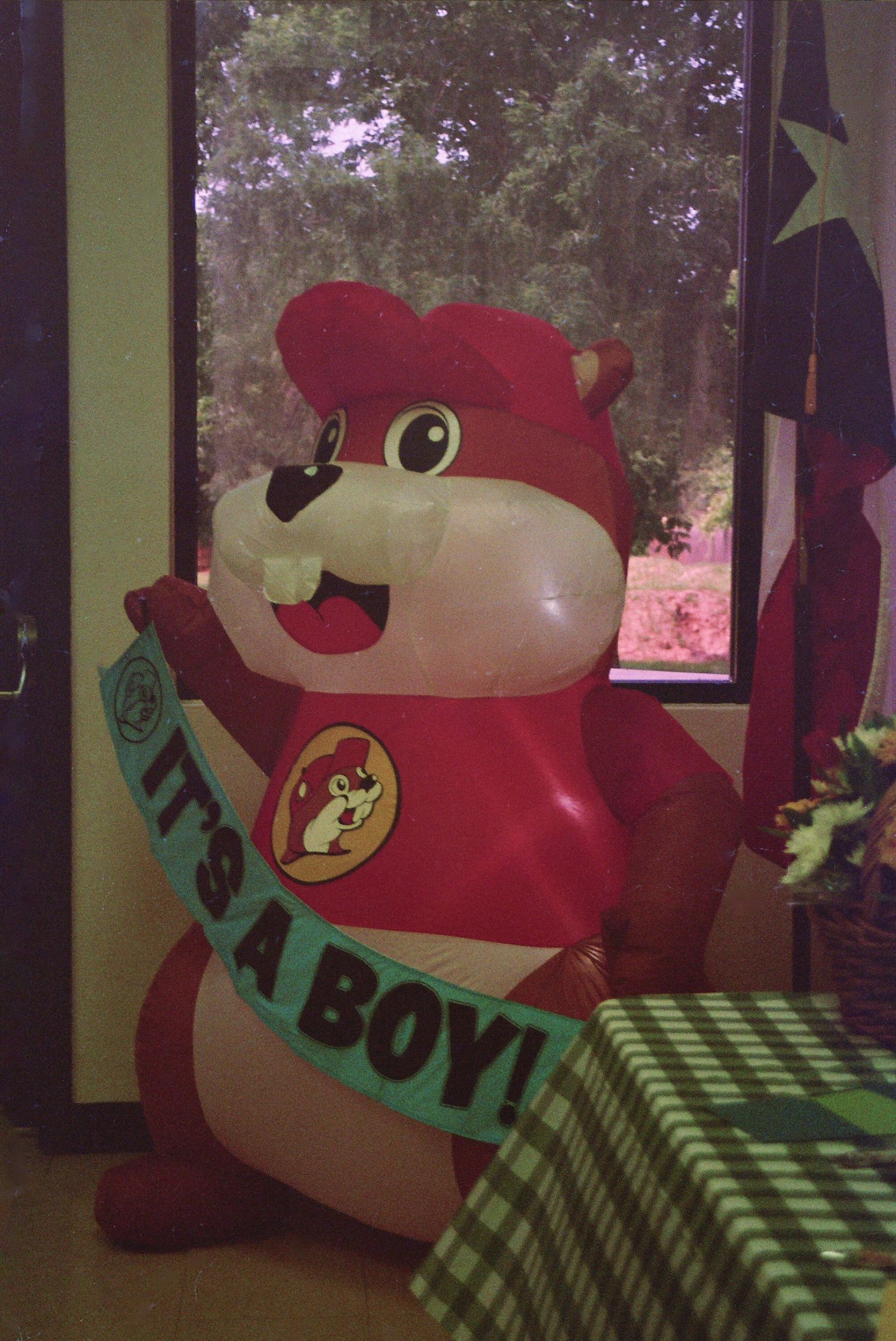 Inflatable Buc-ee's beaver mascot with an 