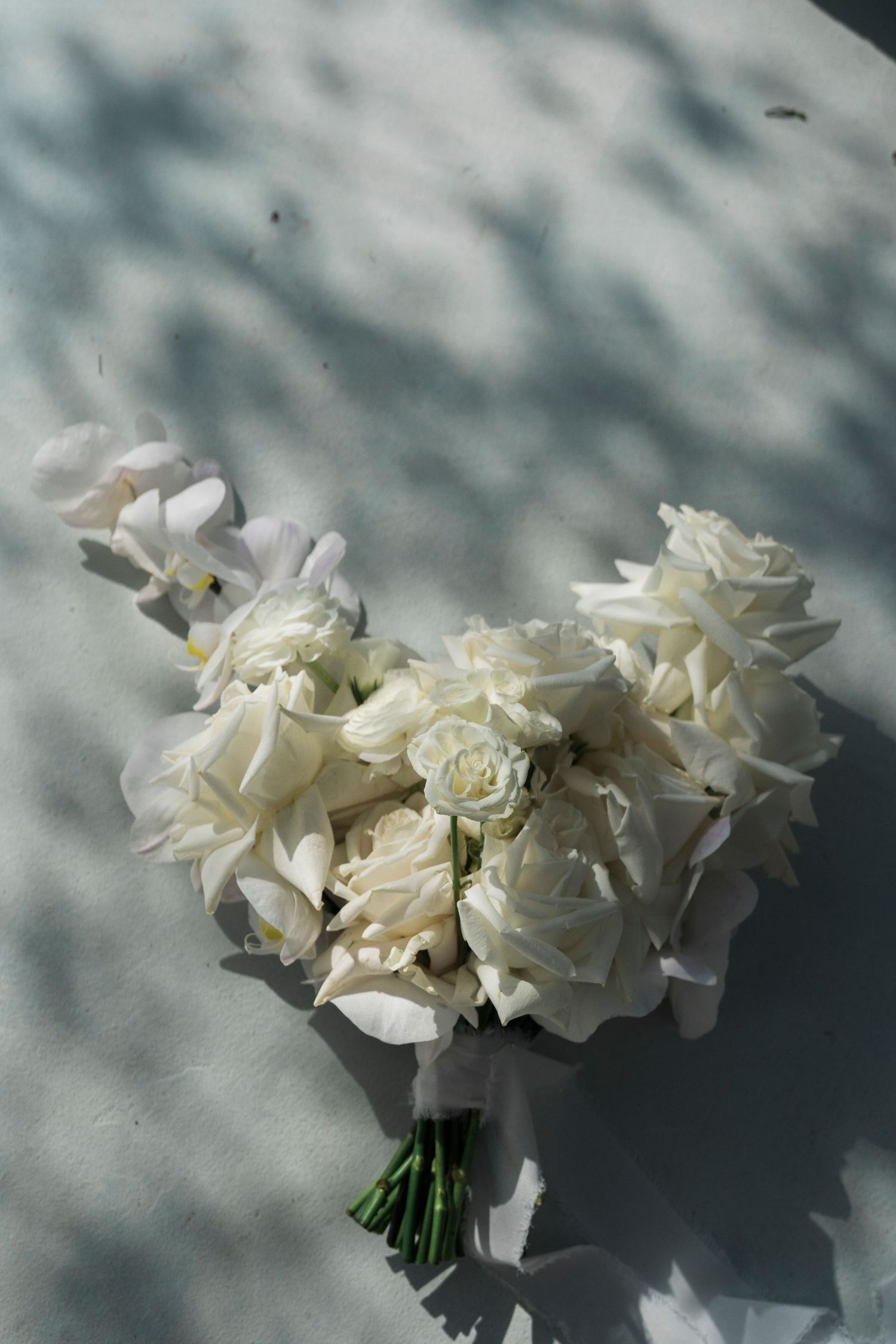 bridal bouquet with white flowers
