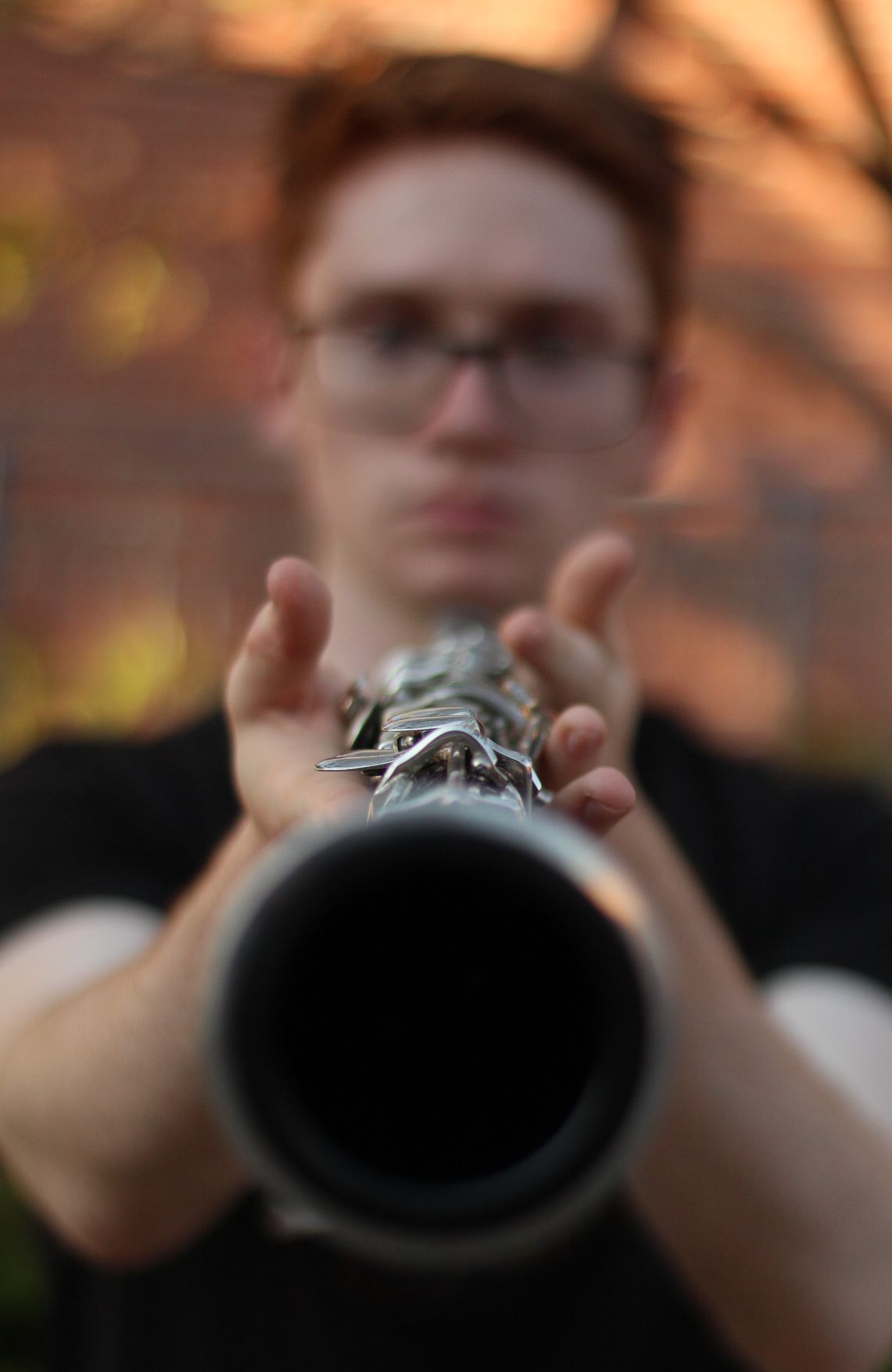 Missoula, Mt Graduate Senior Portrait, outside with clarinet 
Kayla Sproles Photography 2024