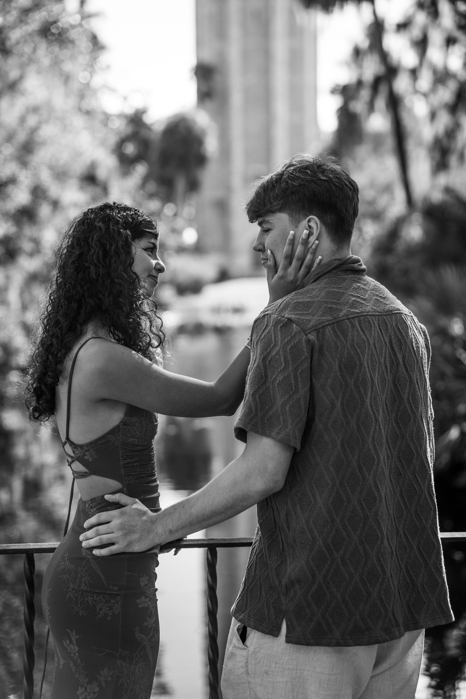 Engagement session at Bok Tower Gardens, Lake Wales, Polk County