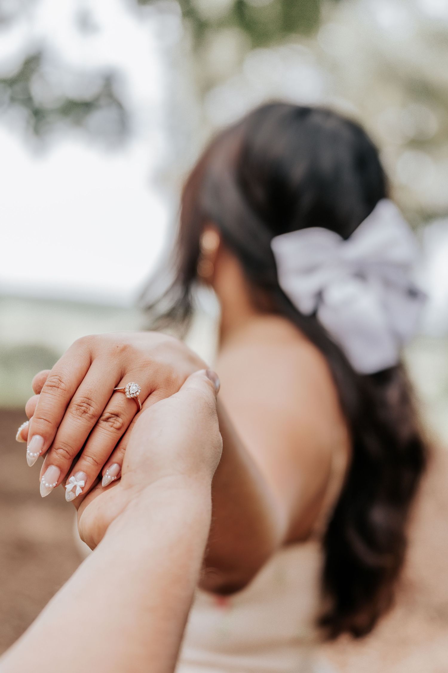 Couples engagement photoshoot at Bok Tower Gardens in Lake Wales, Polk County, Florida
