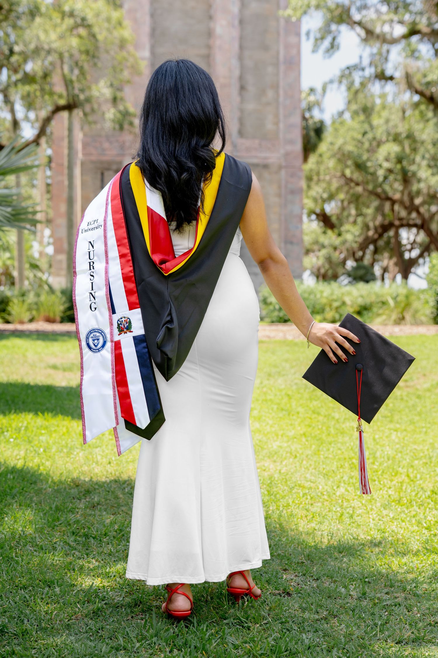Graduation photoshoot at Bok Tower Gardens in Lake Wales, Polk County, Florida