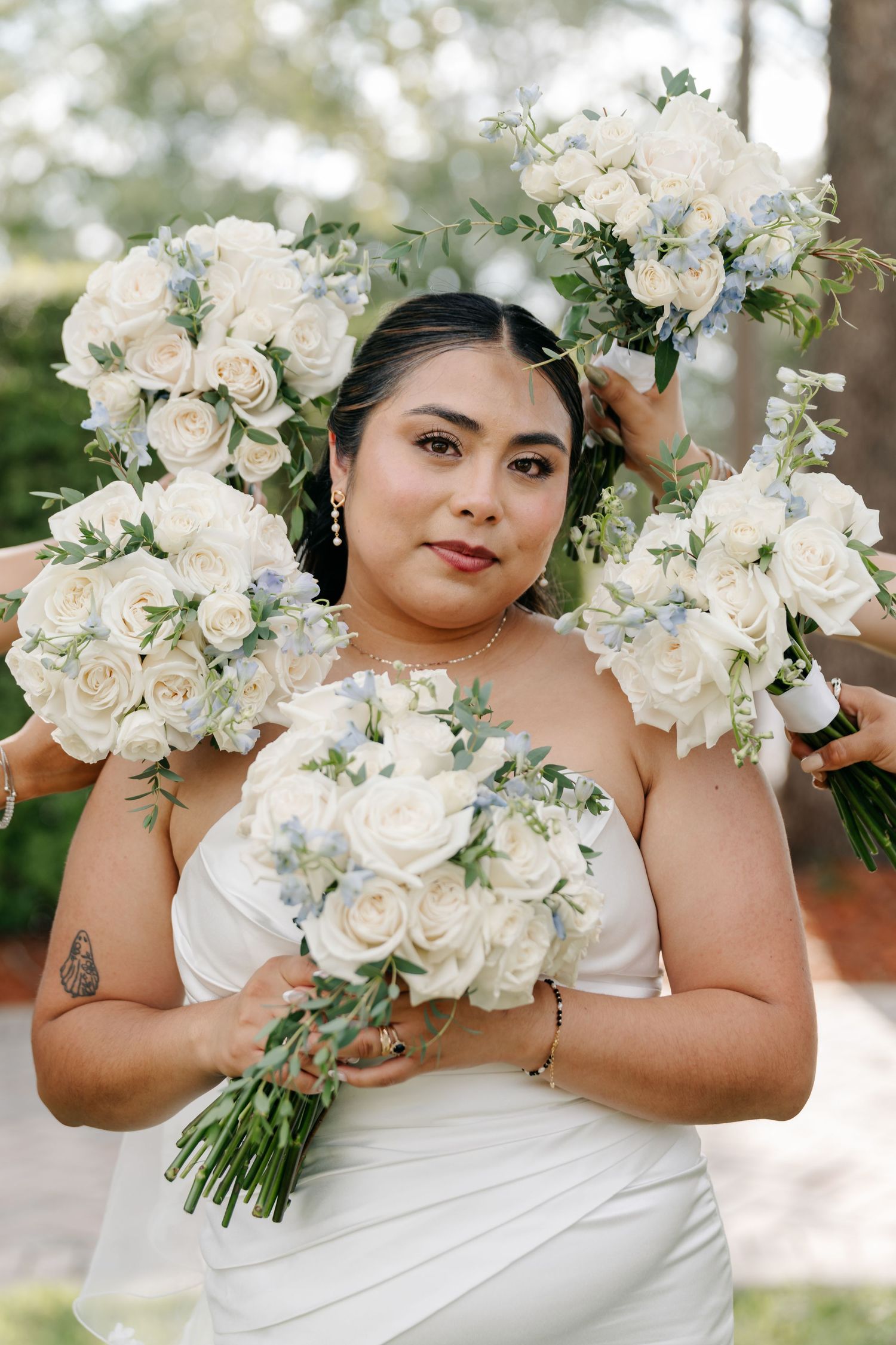 Wedding portraits in downtown Haines City, Polk County