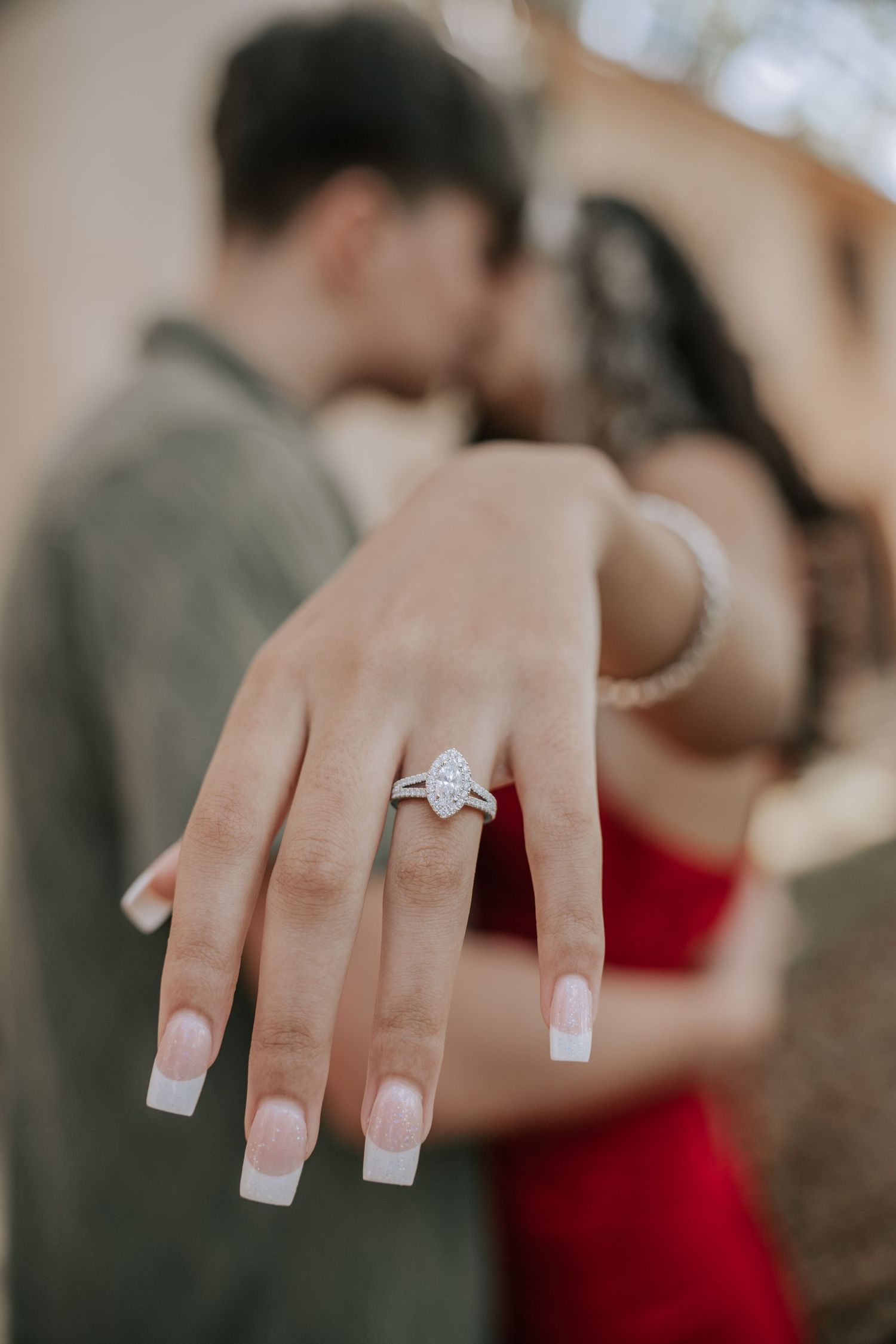 Couples engagement photoshoot at Bok Tower Gardens in Lake Wales, Polk County, Florida