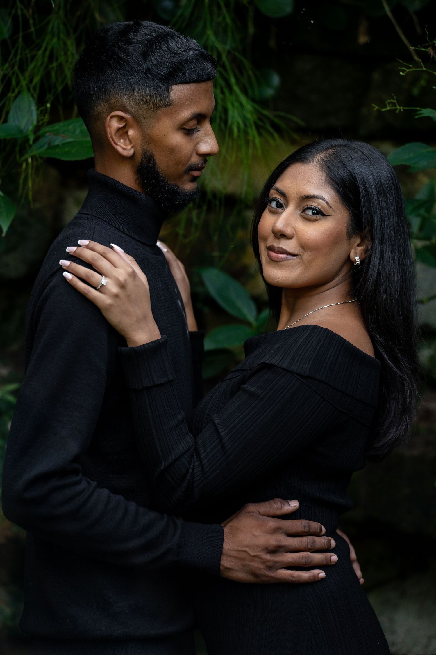 Couples engagement photoshoot at Bok Tower Gardens in Lake Wales, Polk County, Florida