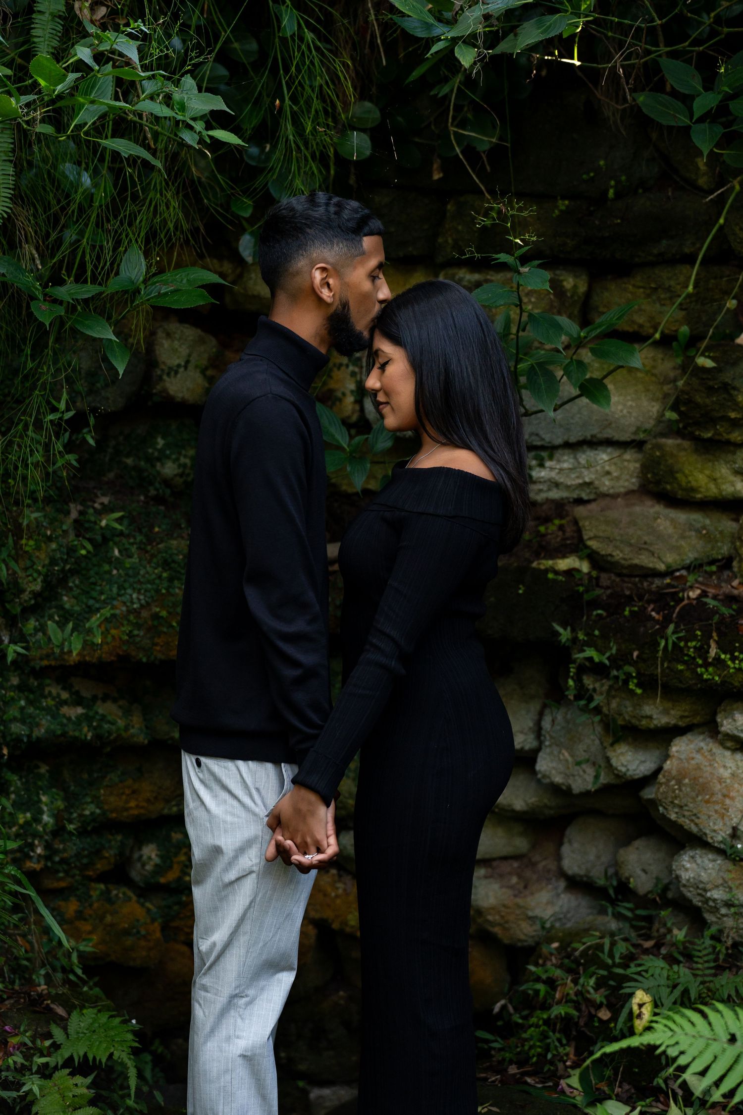 Couples engagement photoshoot at Bok Tower Gardens in Lake Wales, Polk County, Florida