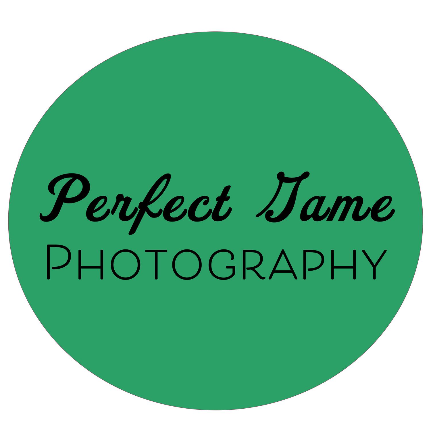 A logo for Perfect Game Photography