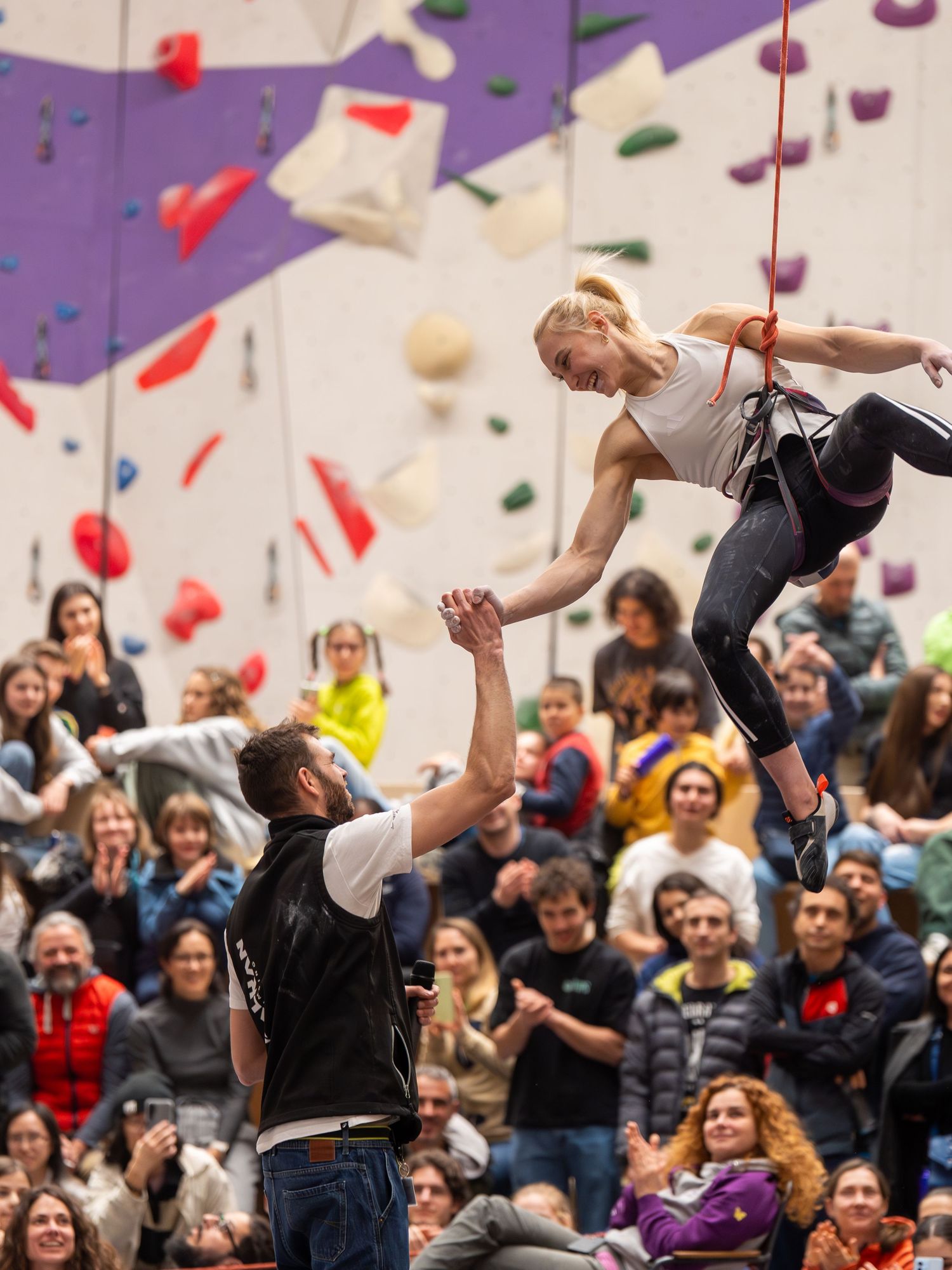 Janja Garnbret at the first anniversary of Balkan Climbing