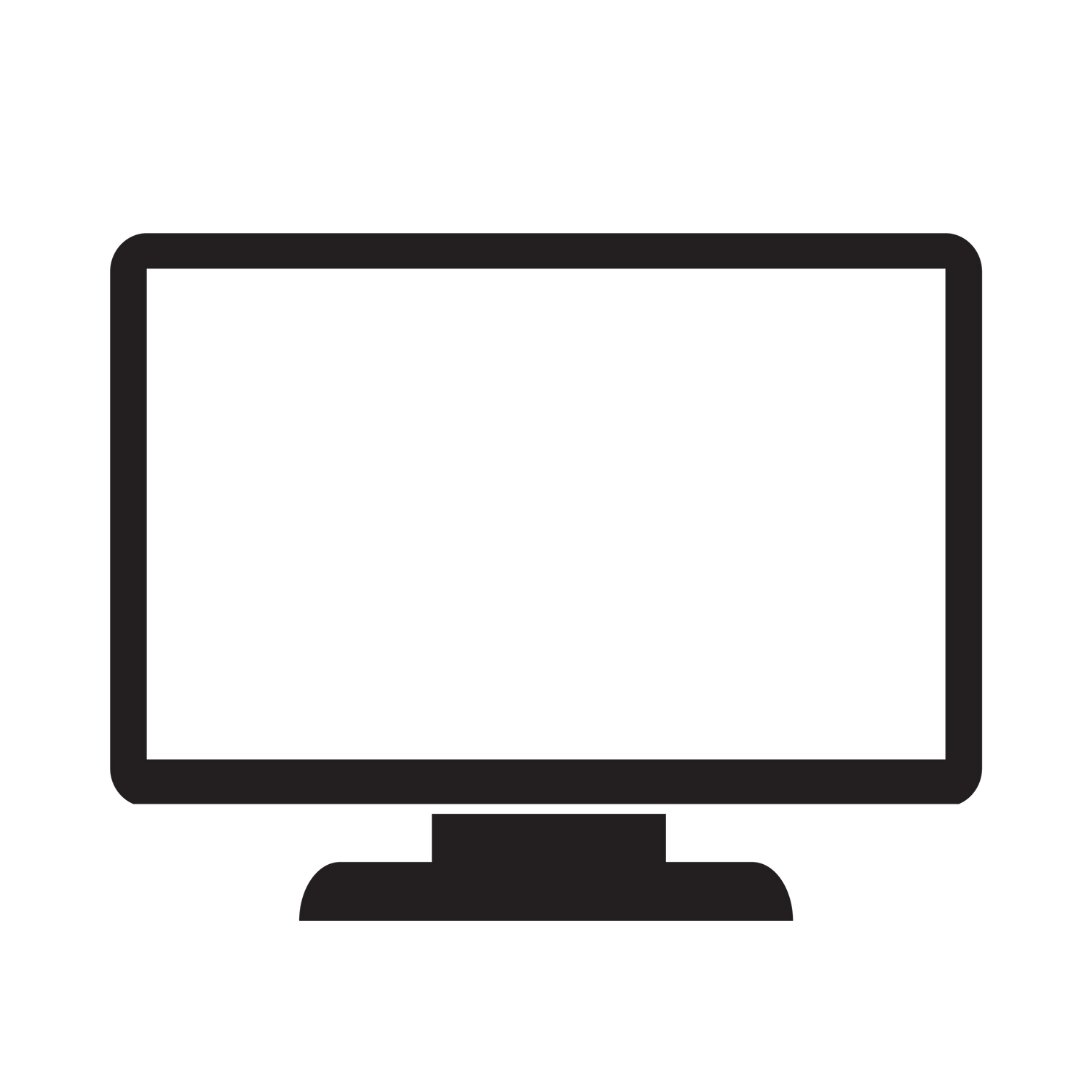 Monitor icon from Vecteezy.com
