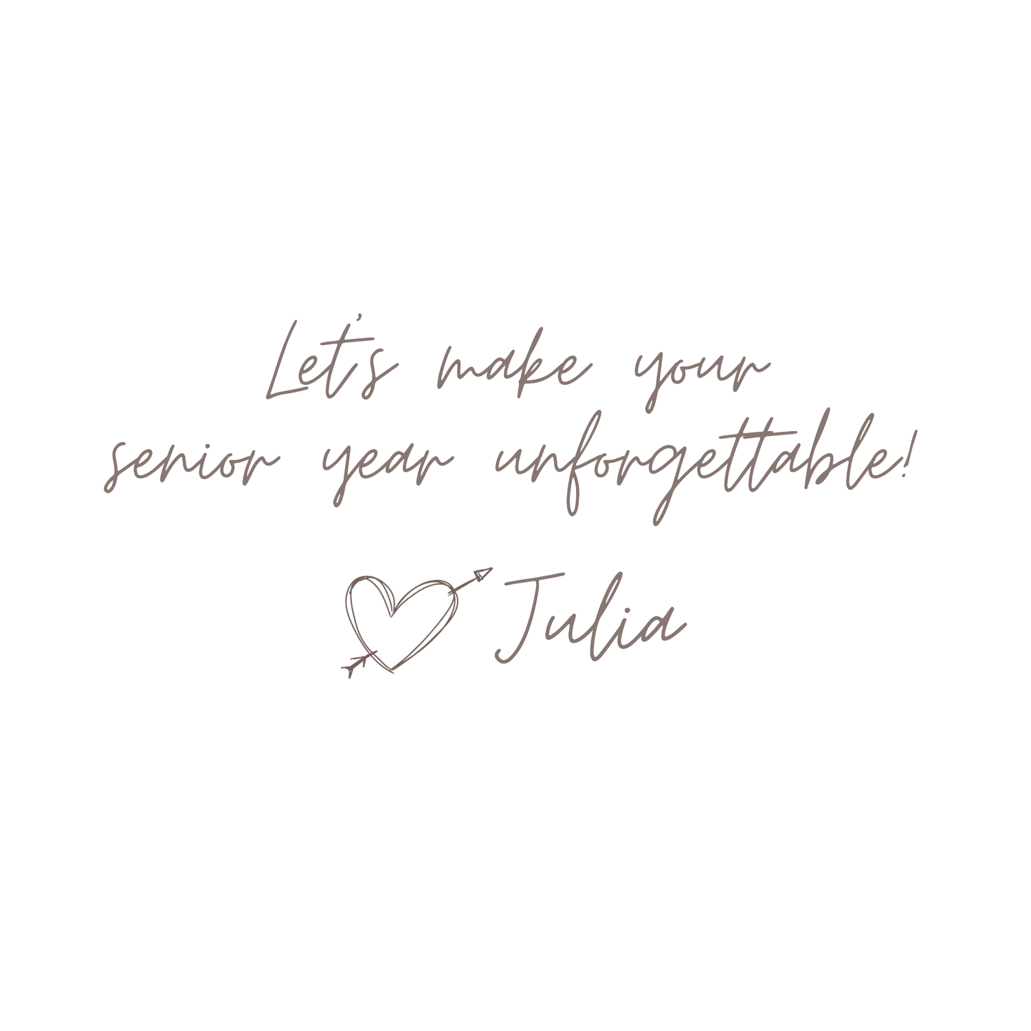Cursive note with heart symbol and personal signature.