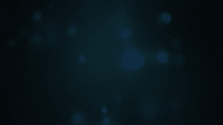 A dark abstract background with blurred blue lights creating a moody atmospheric effect.