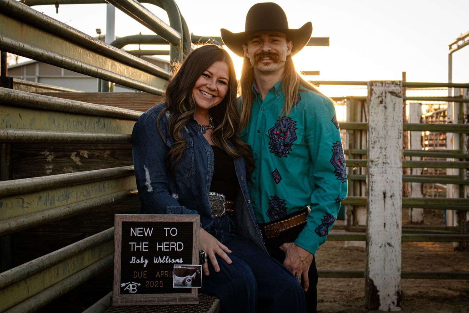 Western Themed Baby Announcement