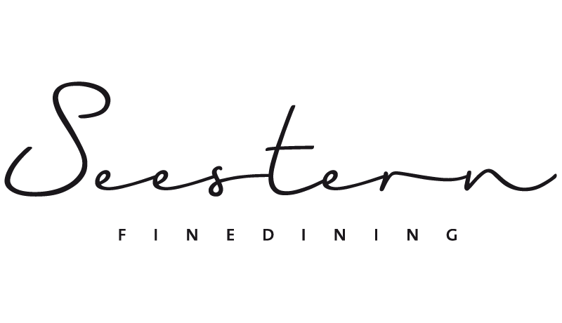 A minimalist black and white restaurant logo featuring the text 'Beestern Fine Dining' in an elegant script font.
