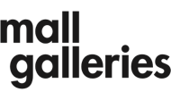 Black and white Mall Galleries logo featuring bold lowercase text in a modern sans-serif font.