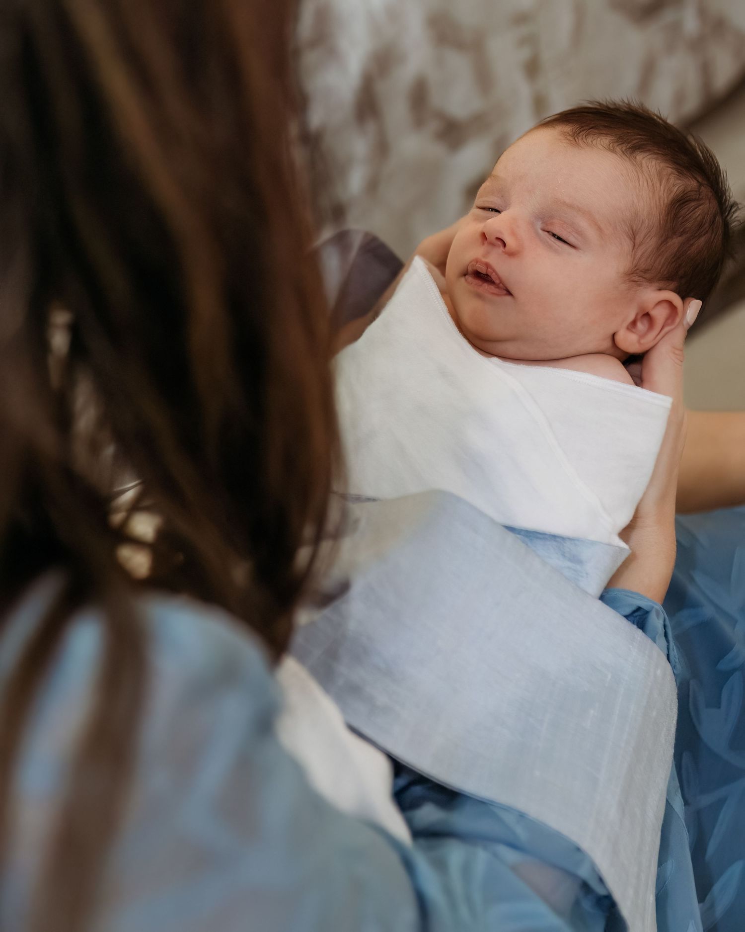 In-home newborn photographer in Southlake TX