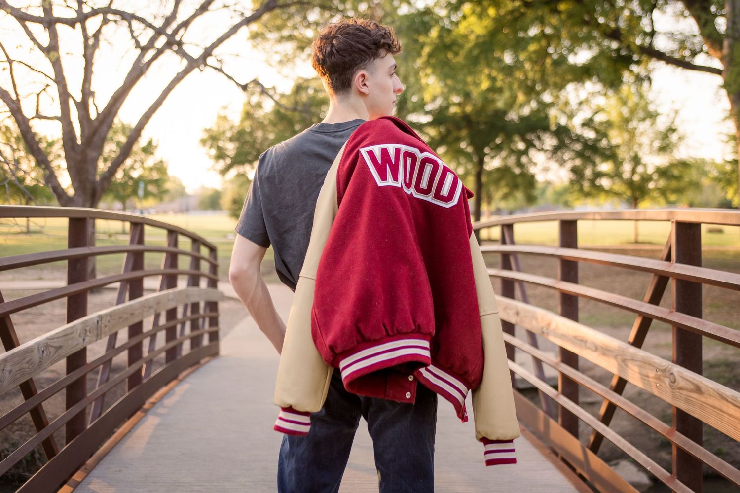 Senior photographer at Bear Creek Park in Keller, TX
