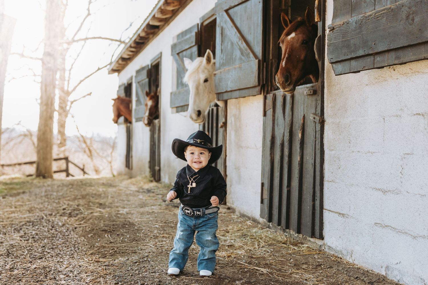 First birthday rodeo farm photography session, horse farm first birthday photography, Philadelphia, NJ, south jersey.