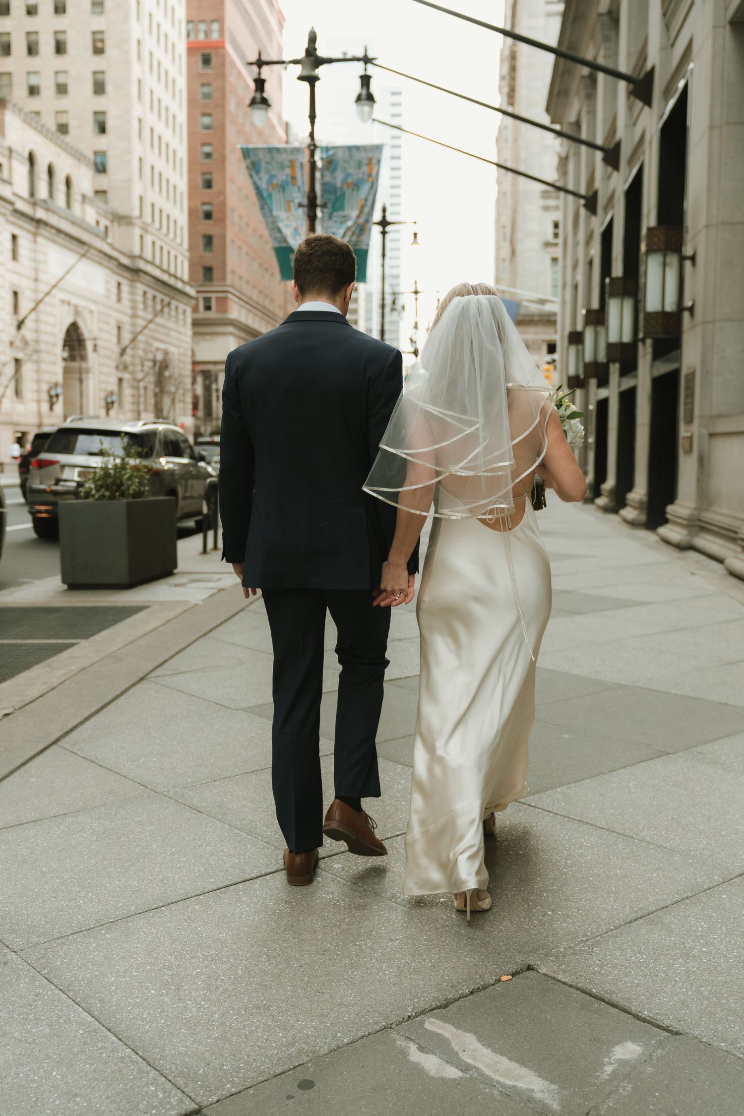 Romantic wedding portrait Philadelphia natural light.