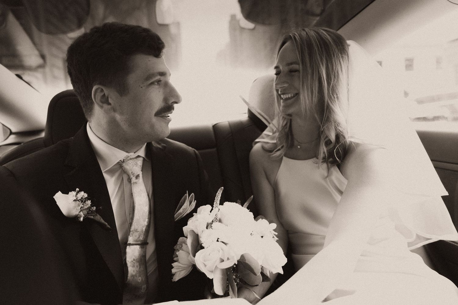 Romantic wedding portrait Philadelphia natural light.