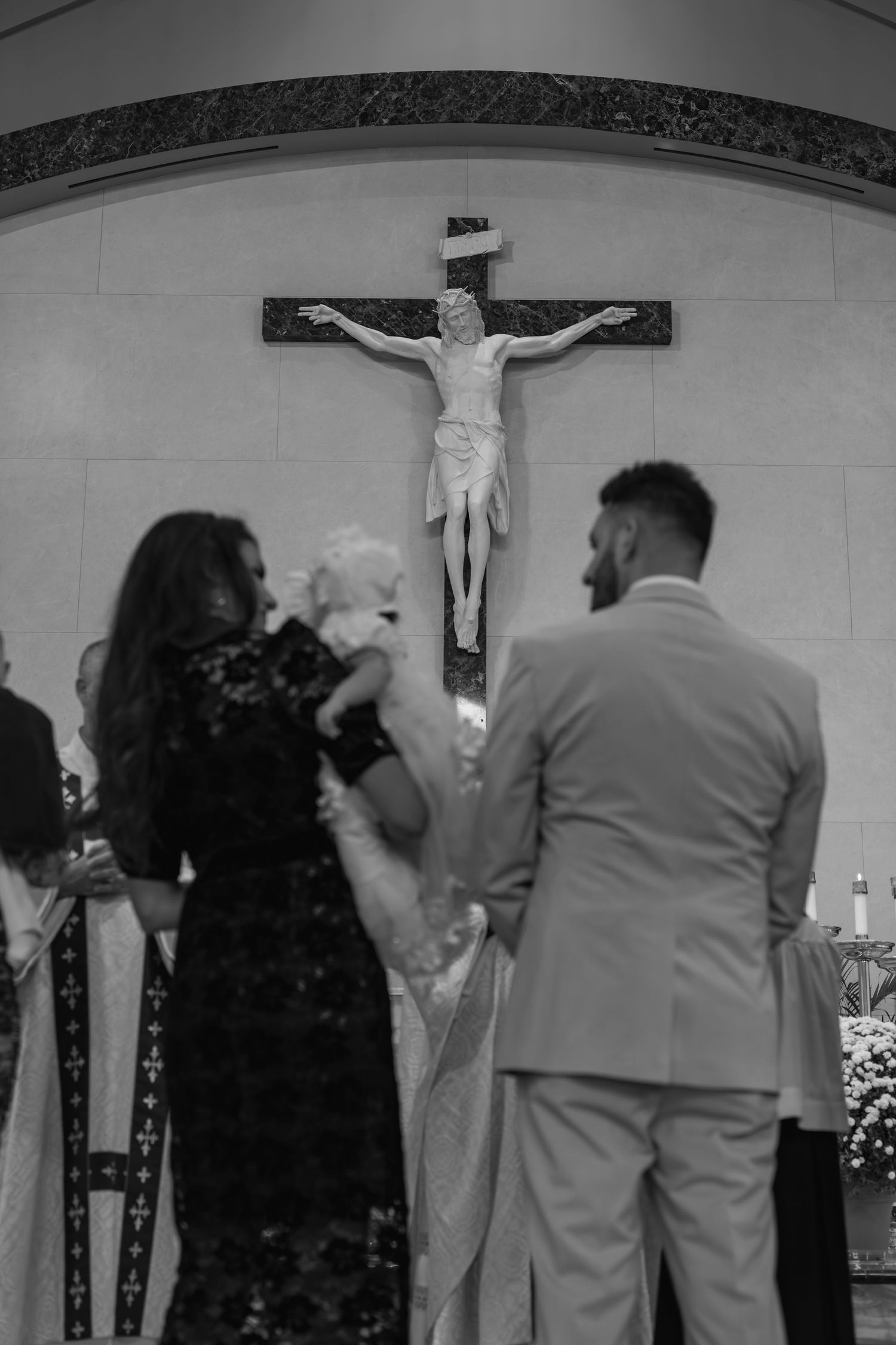 Baptism photography in South Jersey, church details.