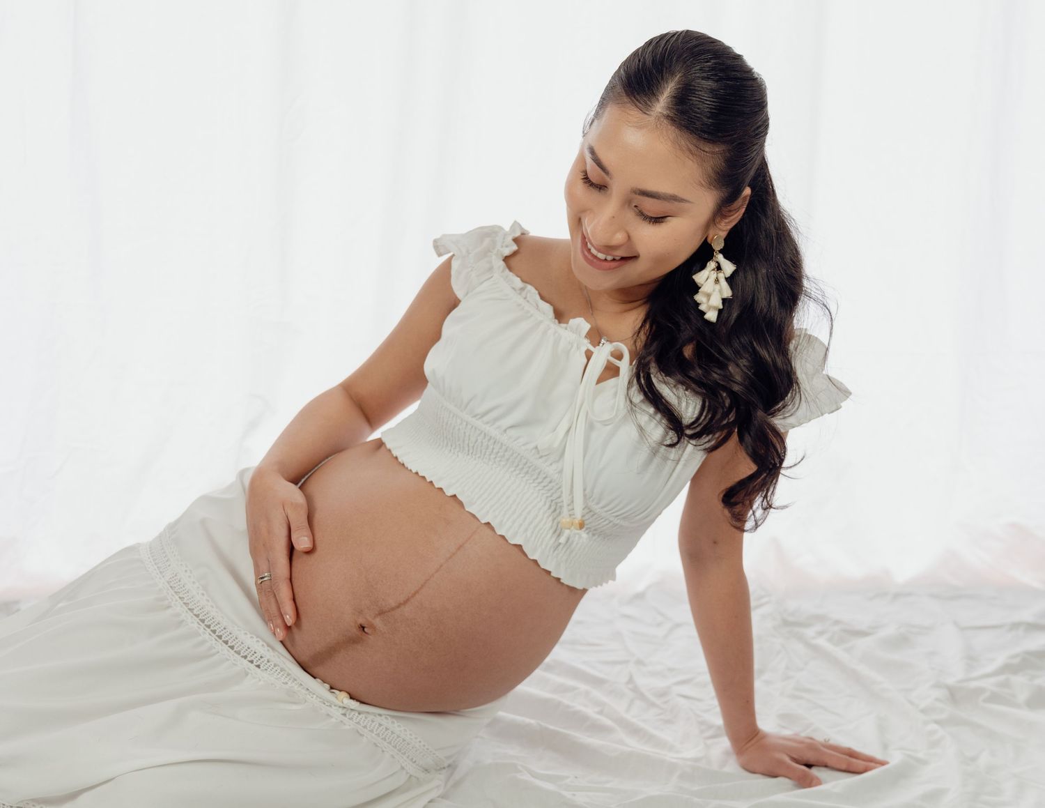 Maternity photos South Jersey emotional portrait