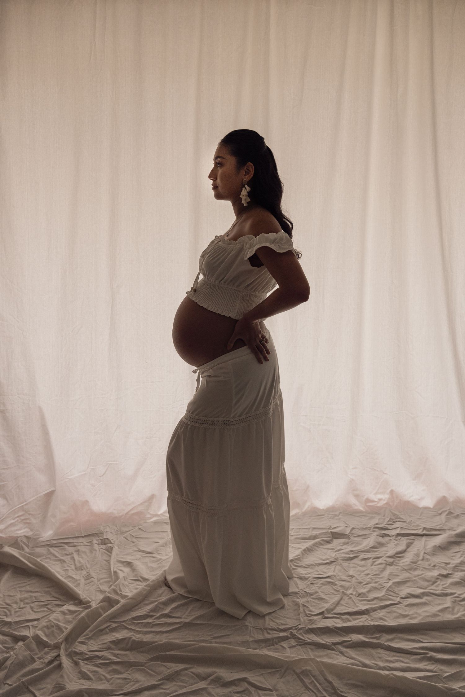 Maternity photos South Jersey emotional portrait”