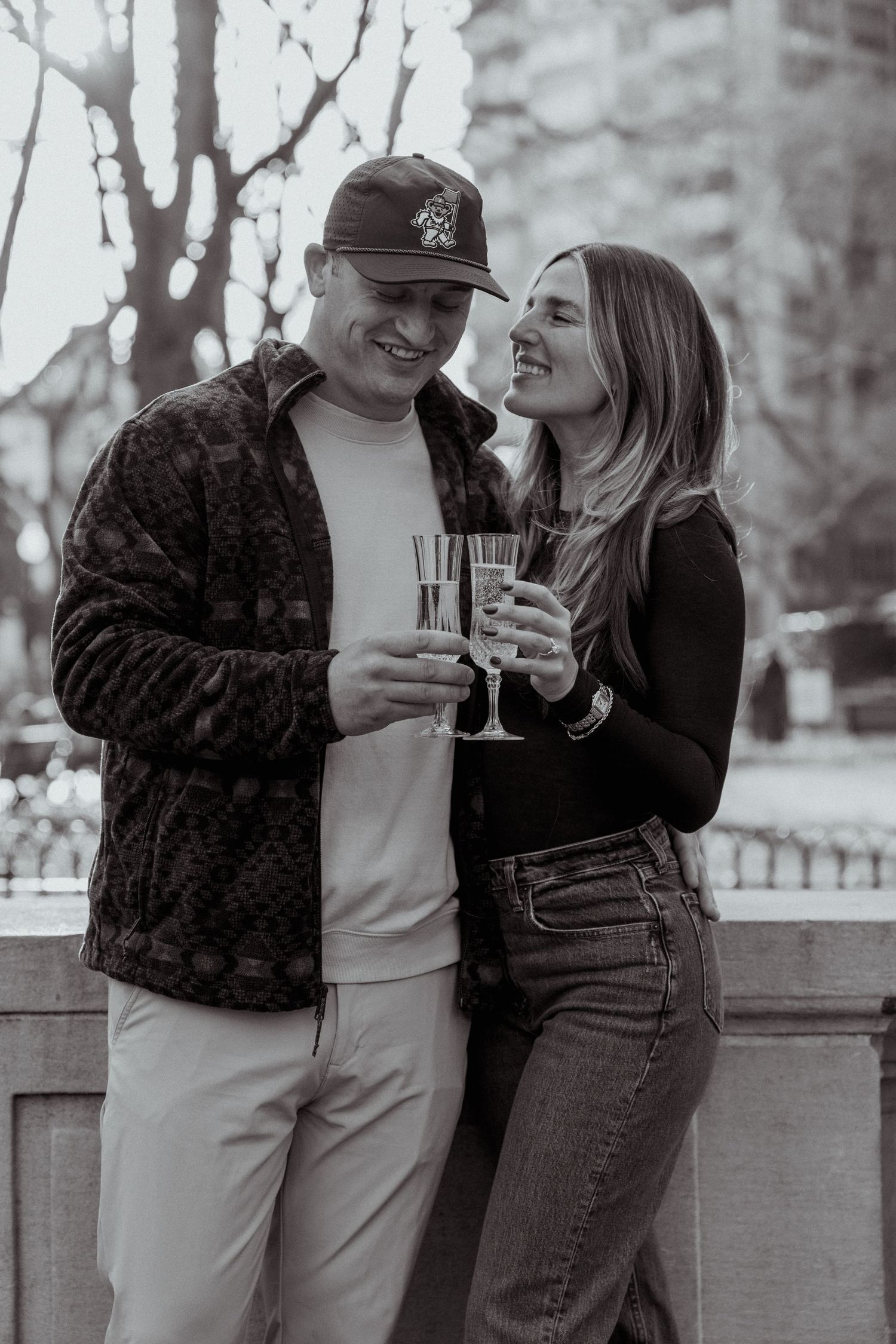 Engagement photos Philadelphia romantic natural light
