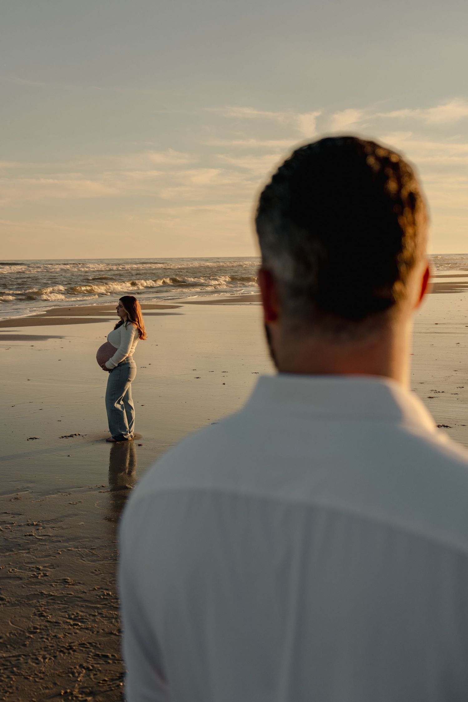 Maternity photos South Jersey emotional portrait