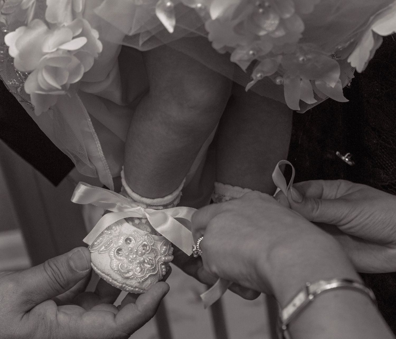 Baptism photography in South Jersey / Philadelphia, baby detail shots.