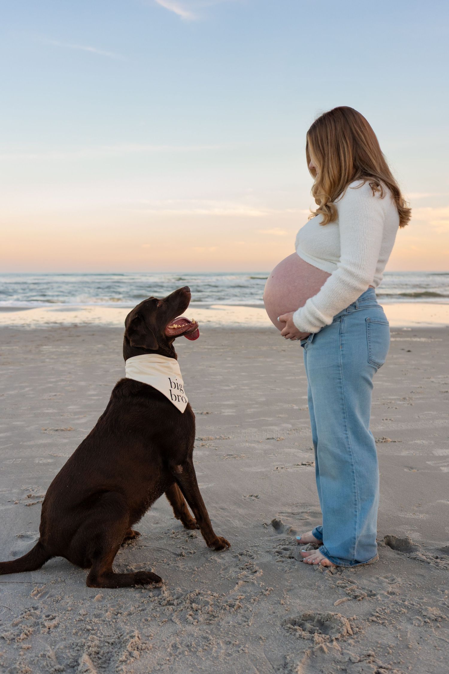 Maternity photos South Jersey emotional portrait