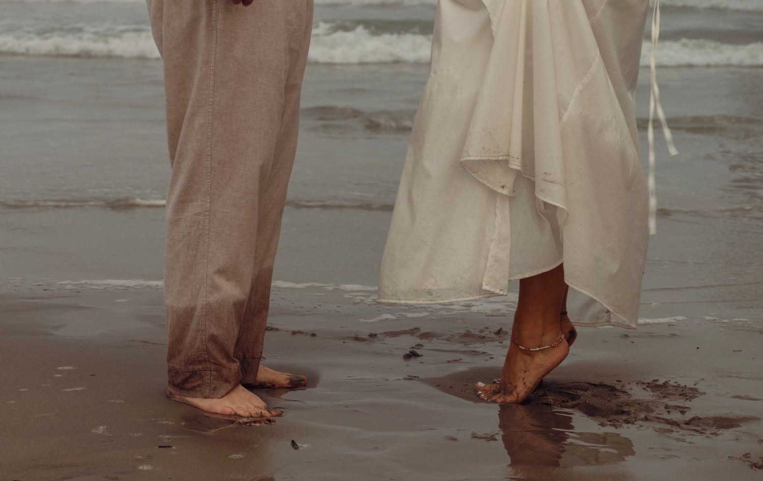 Couples engagement session South Jersey golden hour on the beach.