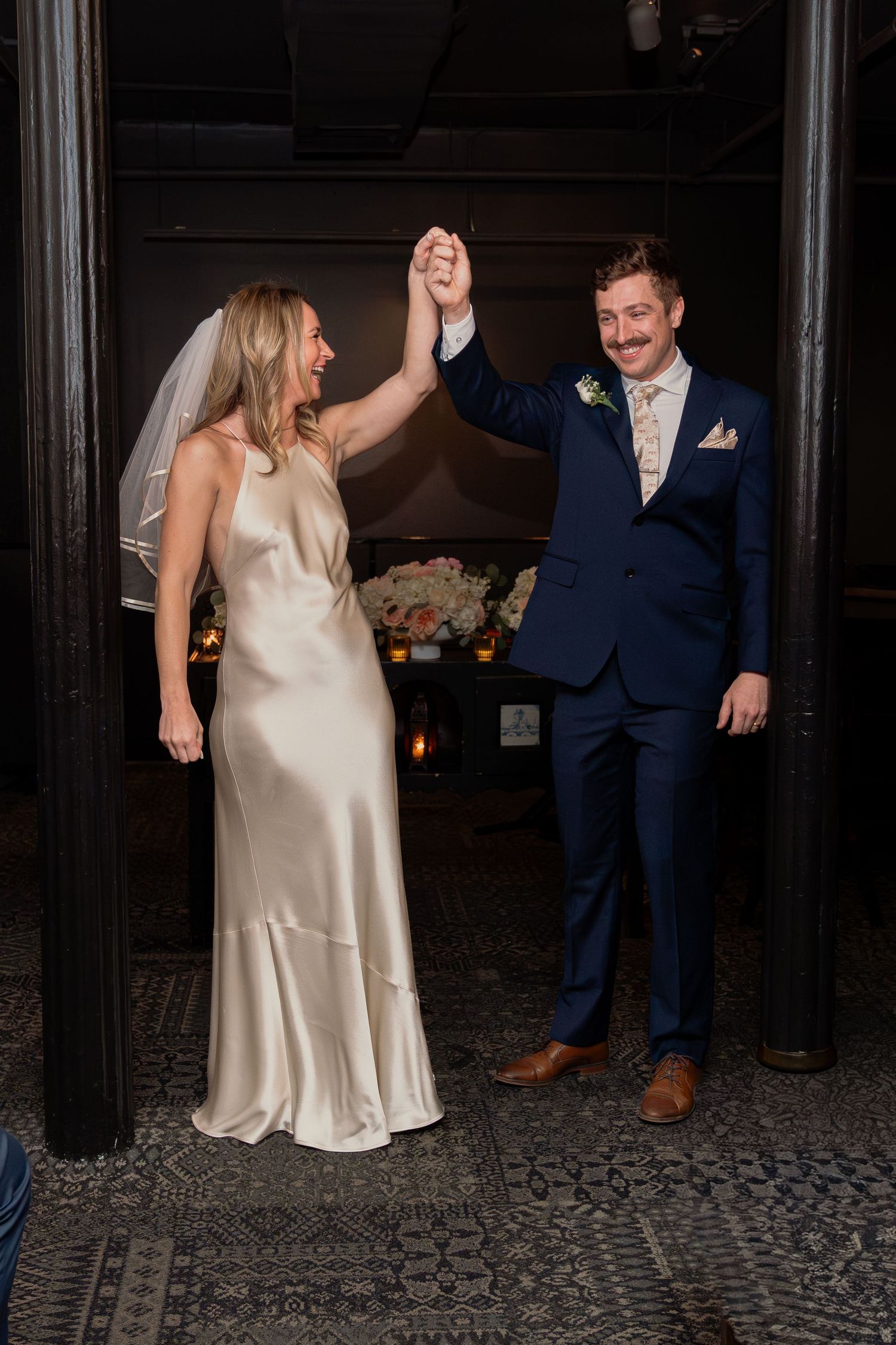 Romantic wedding portrait Philadelphia natural light.