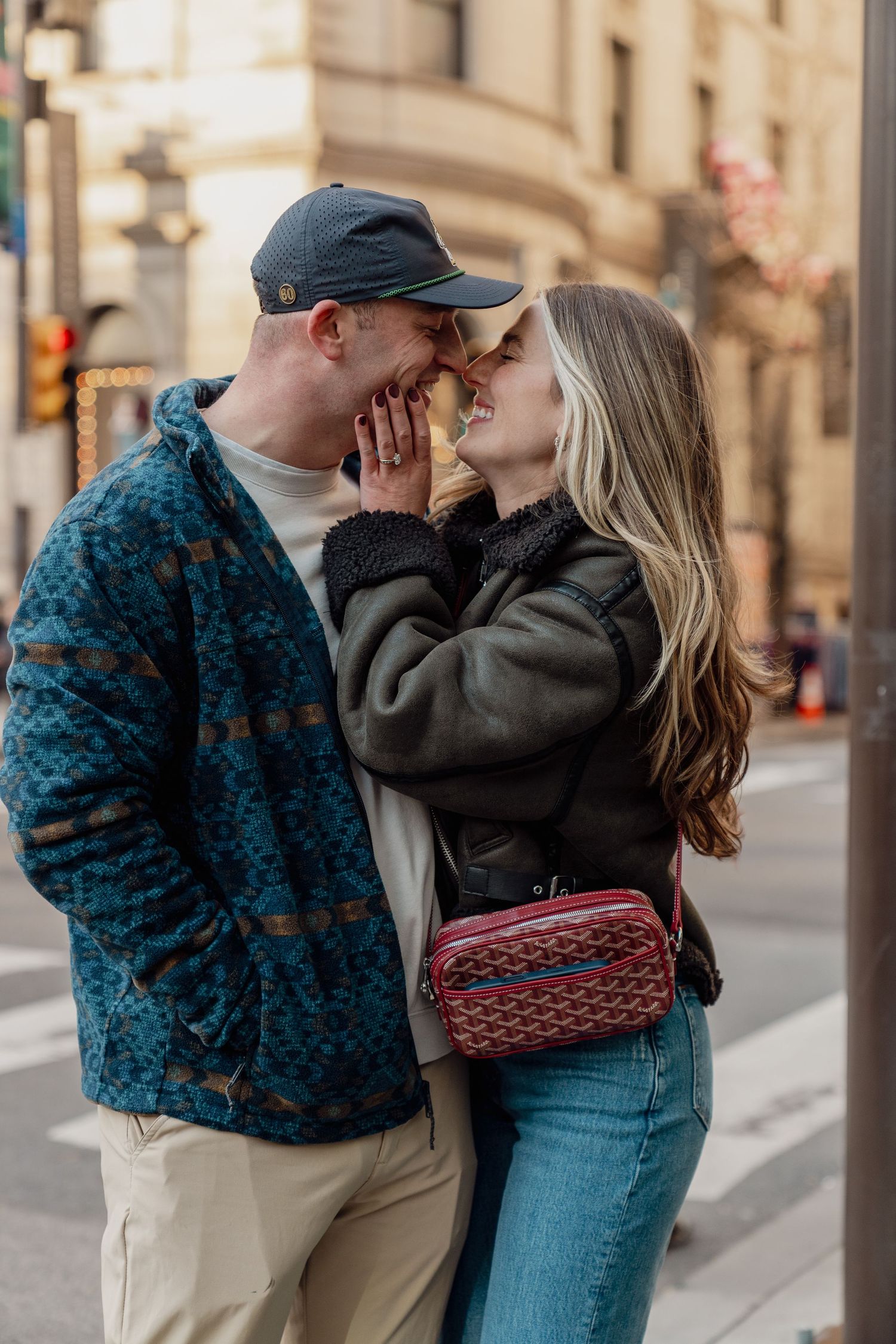 Engagement photos Philadelphia romantic natural light