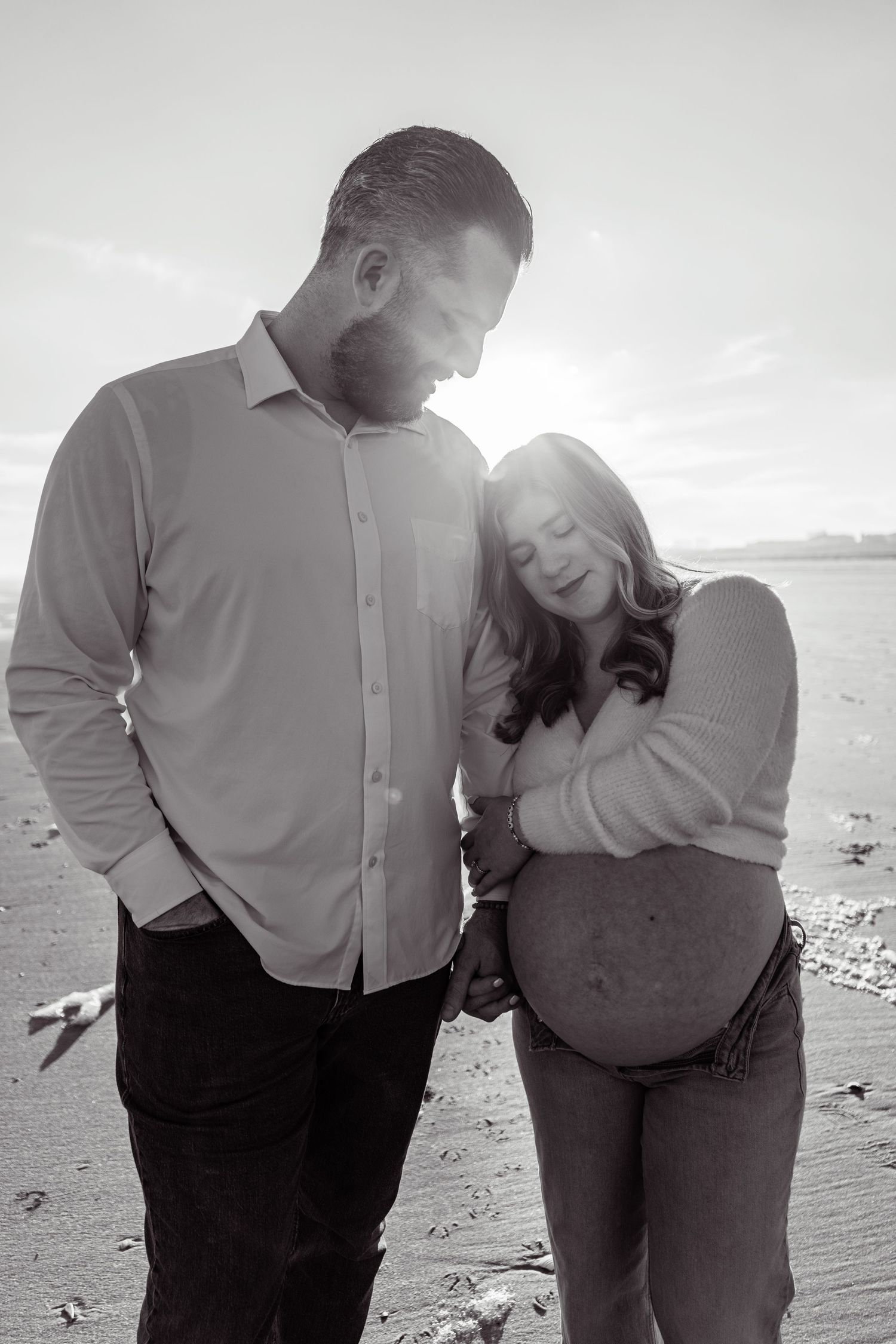 Maternity photos South Jersey emotional portrait