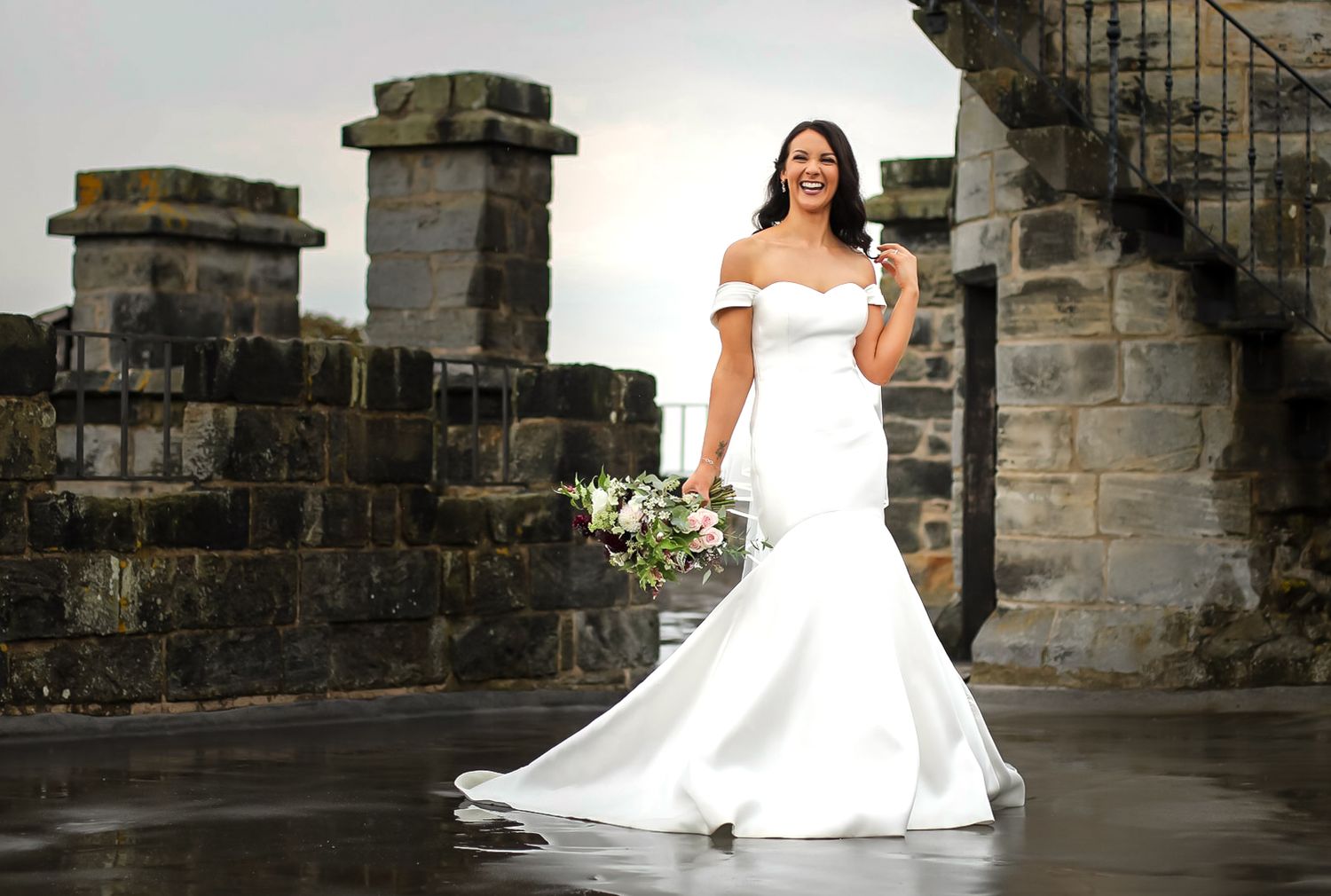 Elegant outdoor bridal portrait session in New Zealand by Monica Lopez