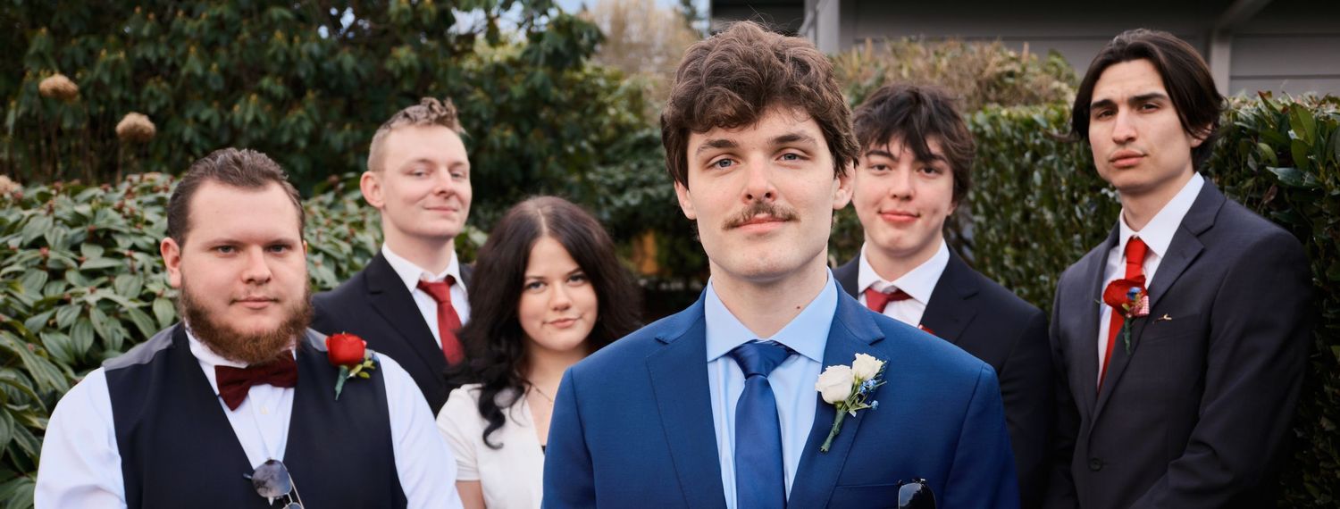 N&D Wedding Photography and Film
A staged photo of a groom and his groomsmen taken in Bothell Washington.